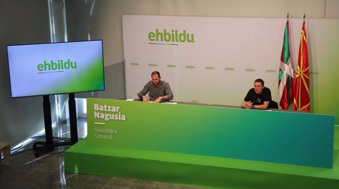 Asamblea General de EH Bildu, con Arnaldo Otegi a la cabeza, por vía telemática