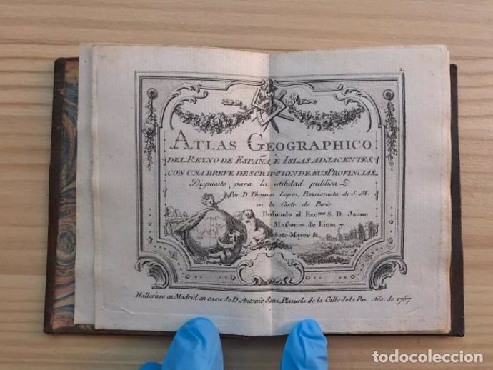 Sale a subasta en todocoleccion un excepcional atlas geográfico de España del siglo XVIII