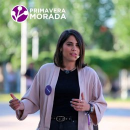 La diputada de Podemos Equo y cabeza de Primavera Morada, Itxaso Cabrera