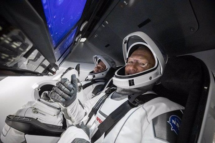 Dos astronautas parten a la Estación Espacial en una Crew Dragon de SpaceX 