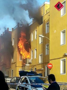 Incendio de una vivienda en Villena