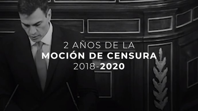 Casado recuerda los dos años de la "injusta" moción de censura de Sánchez: "Han 