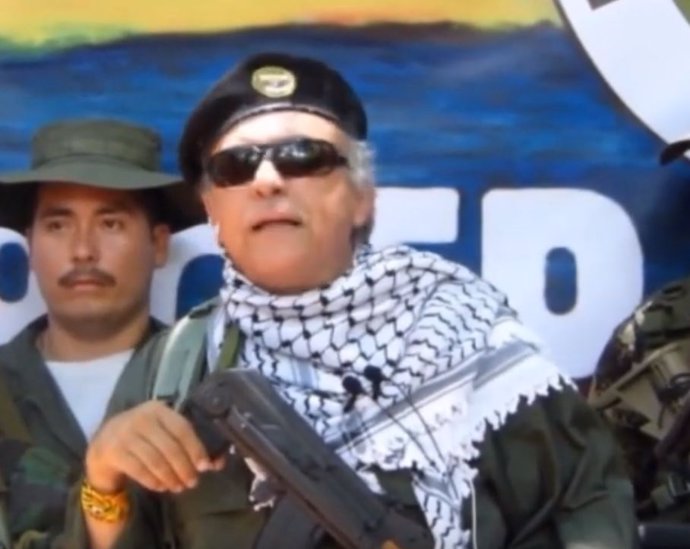El líder guerrillero 'Jesús Santrich' en un vídeo de las FARC