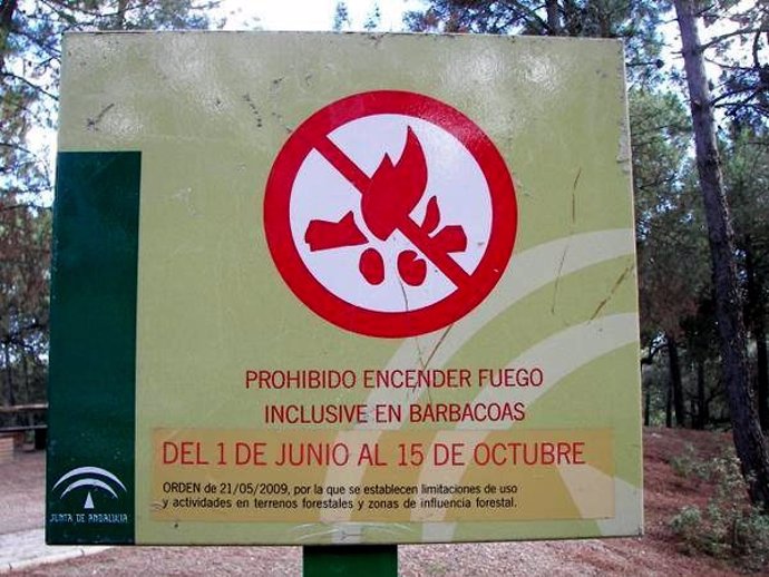 Prohibidas las barbacoas y quemas agrícolas en los espacios forestales de Andalu