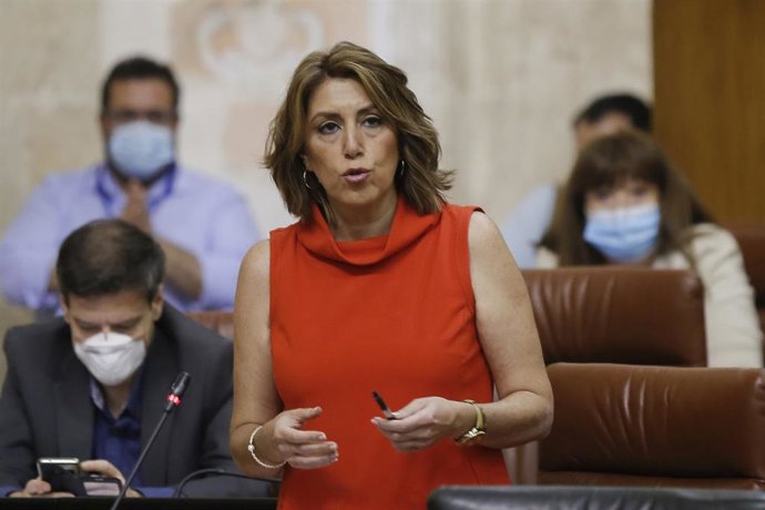 La secretaria general del PSOE-A, Susana Díaz