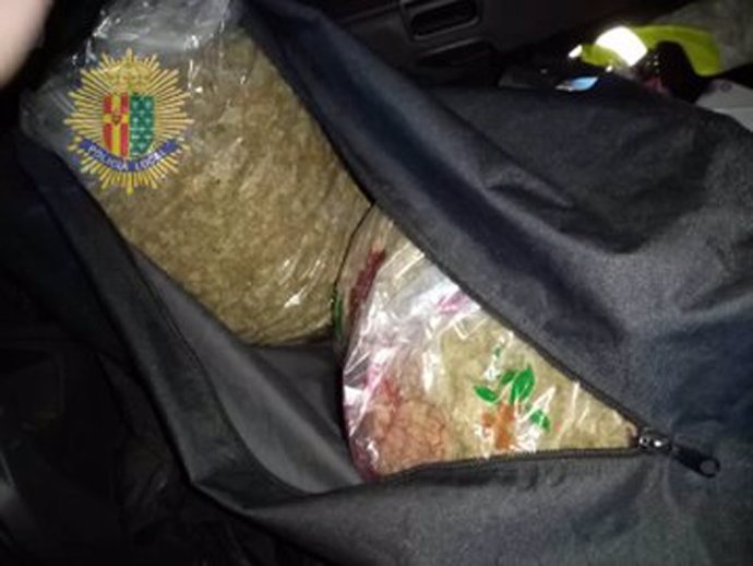 Detenido en Getafe un conductor con 9 kilos de marihuana