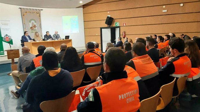 Imagen de archivo de la jornada de Protección Civil organizada en la Delegación del Gobierno de la Junta en Cádiz el pasado 23 de noviembre de 2019