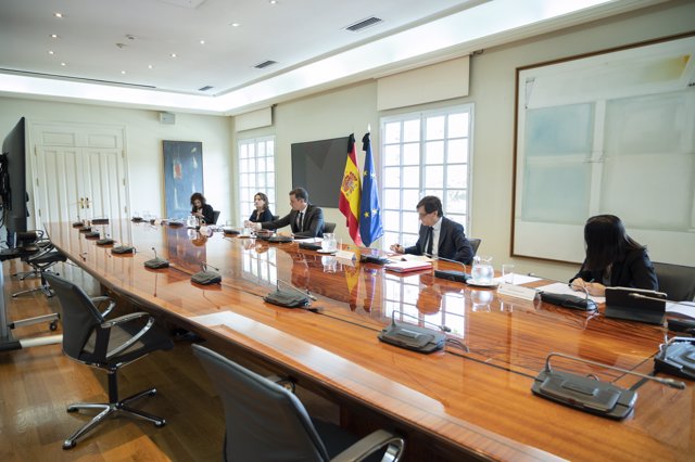 El presidente del Gobierno, Pedro Sánchez, se reúne con los presidentes autonómicos, a 31 de mayo de 2020