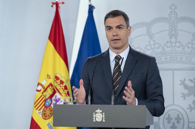 El presidente del Gobierno, Pedro Sánchez