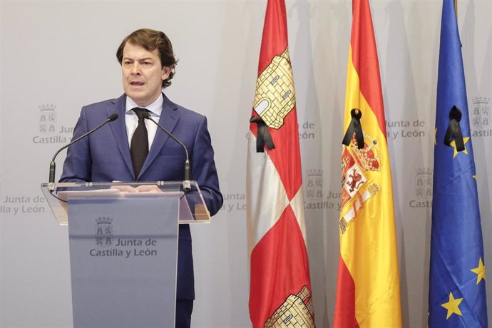 Fernández Mañueco tras la videoconferencia con las CCAA y el presidente del Gobierno.