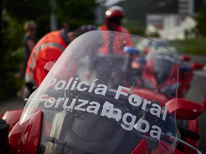 La Policía Foral de Navarra realiza un control de narcotest realizado en Pamplona, Navarra, España, a 8 de mayo de 2020.