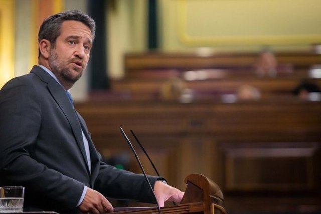 El diputado del PP Jaime de Olano, en el debate del Pleno del Congreso