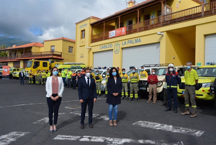 Presentación de la campaña contraincendios del Cabildo de La Palma en la sede del Cecopin