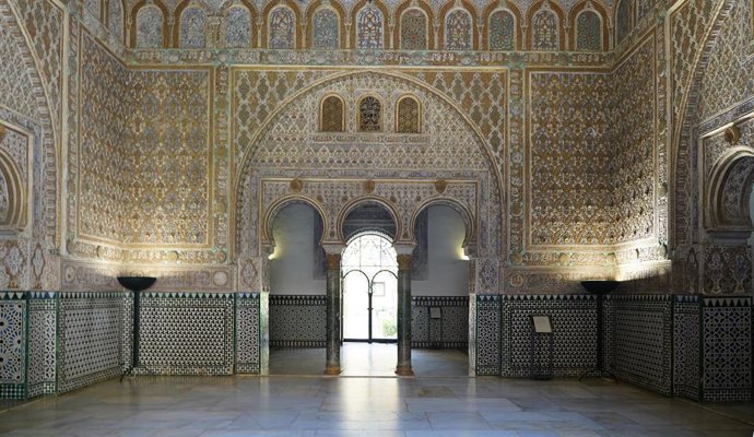 Patio de las Doncellas del Alcázar de Sevilla, cuya apertura del monumento está prevista para la segunda quincena de junio.