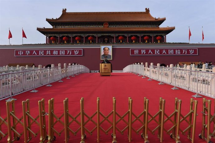 Imagen de archivo de la plaza de Tiananmen.