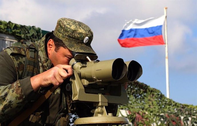 Un militar rus desplegat a Crimea