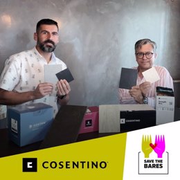 El impulsor de la campaña, Diego Ferrón, y el vicepresidente de Cosentino, Santiago Alfonso