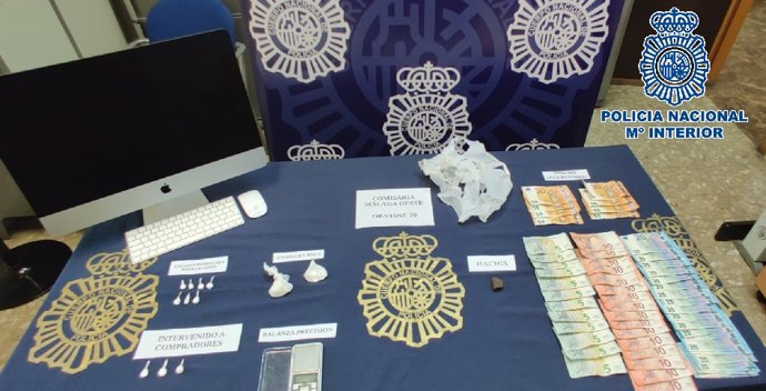 Droga intervenida en una operación policial