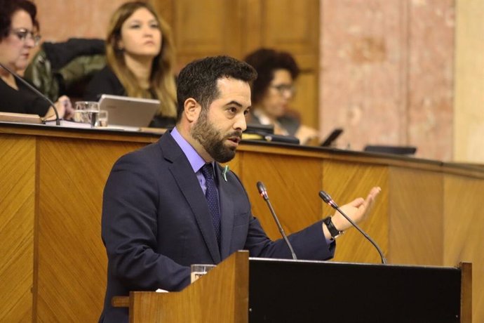 El portavoz adjunto de Cs en el Parlamento andaluz, Fran Carrillo, en una foto de archivo.