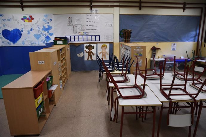 Aula de Infantil de un Colegio de Educación Infantil y Primaria (CEIP), foto de archivo