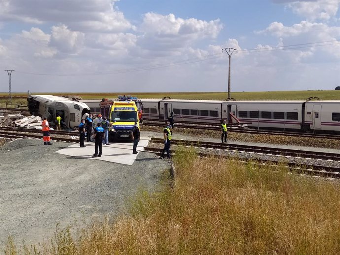 Accidente de tren en La Hiniesta (Zamora)