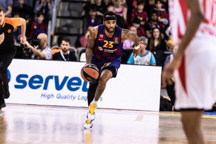 Malcolm Delaney, durante un partido con el Bara.