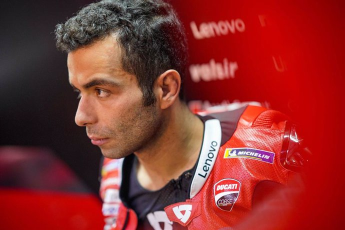 Danilo Petrucci durante los test de pretemporada de MotoGP en Catar 