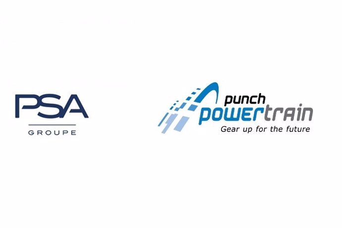Logos de Grupo PSA y Punch Powertrain.