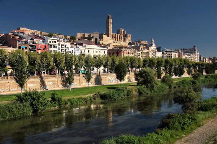Vista del casco antiguo de Lleida