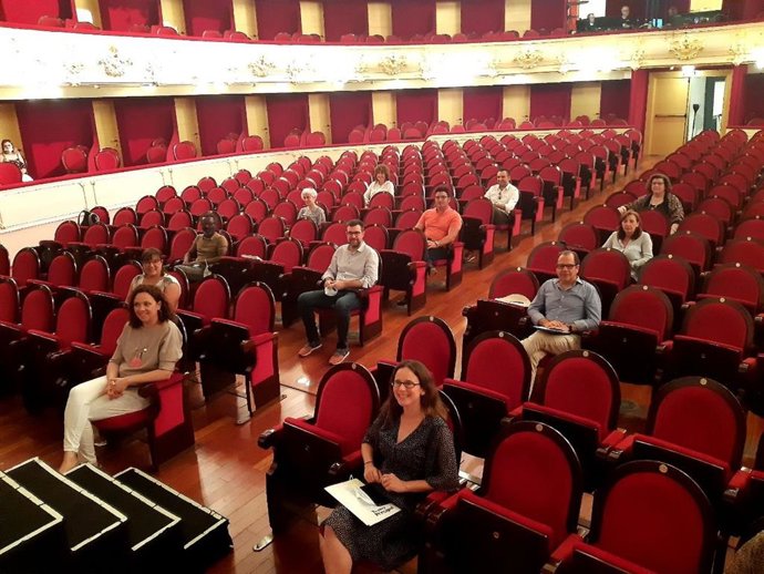 La presidenta del Consell de Mallorca, Catalina Cladera, en el Teatre Principal.
