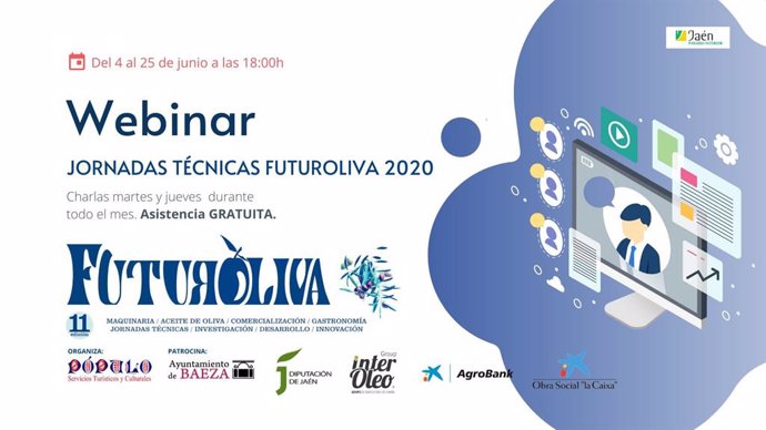 Jaén.- Futuroliva 2020 organiza y adapta sus jornadas técnicas de manera online 