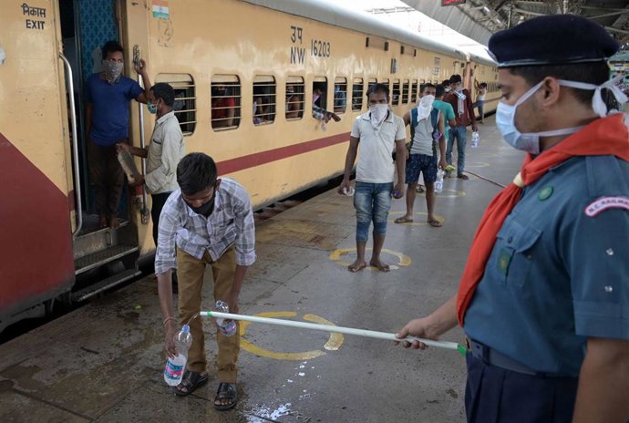 Distanciamiento social en India