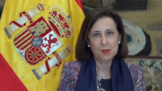 Captura de pantalla del vídeo de anuncio del anuncio del Día de las Fuerzas Armadas 2020 -30 de mayo- en el que interviene la ministra de Defensa, Margarita Robles. En Madrid (España), a 25 de mayo de 2020.