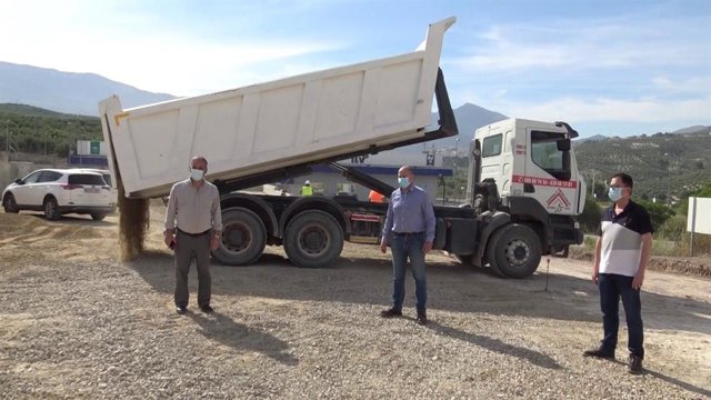 Visita a las obras de construcción de residuos de la construcción y demolición de Quesada