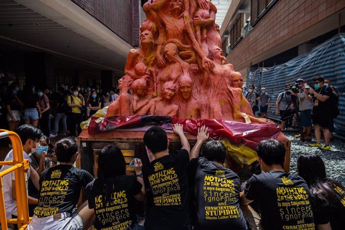 Homenaje a las víctimas de la masacre de la plaza de Tiananmen