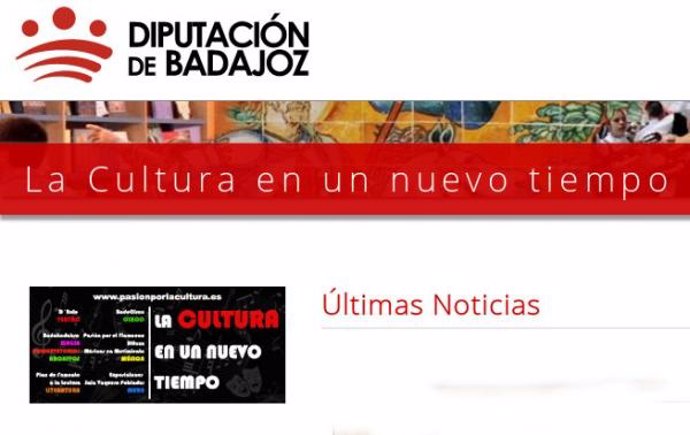 Web de la Diputación de Badajoz