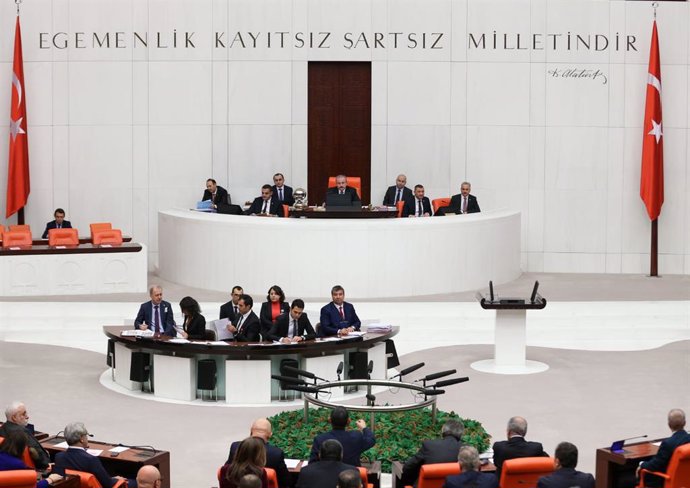 Sesión del Parlamento de Turquía