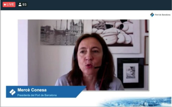 La presidenta del Puerto de Barcelona, Merc Conesa