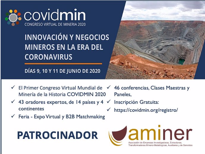 Imagen del congreso virtual de la minería mundial 'Covidmin2020'