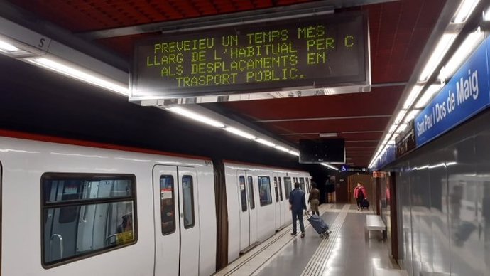 L'estació de Sant Pau Dues de Maig de la L5 del Metre de Barcelona