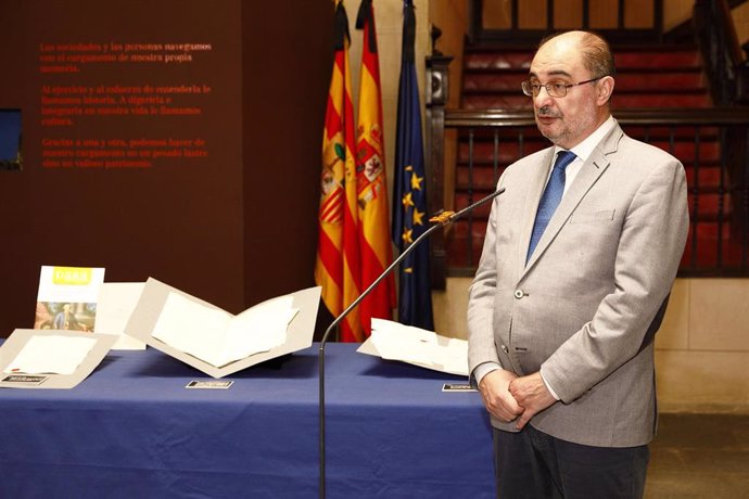 El presidente de Aragón, Javier Lambán, este viernes.