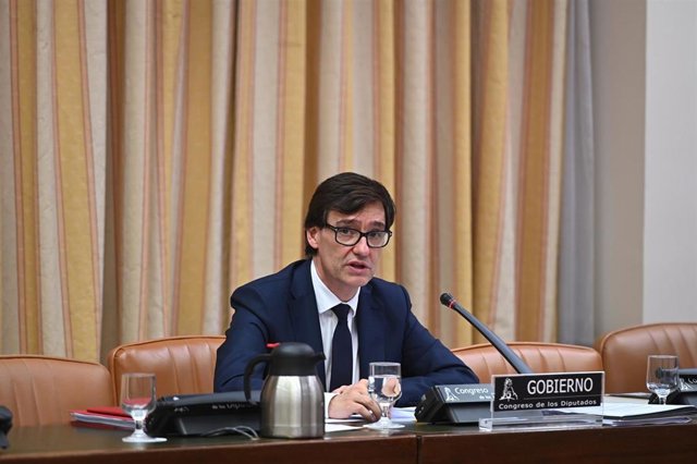 El Ministerio de Sanidad confirma a Madrid que pasará a Fase 2 a partir del lunes El ministro de Sanidad, Salvador Illa, durante su comparecencia en la Comisión correspondiente del Congreso en una semana marcada por la polémica debido a la disparidad de datos con algunas comunidades autónomas, en Madrid (España), a 4 de mayo de 2020.