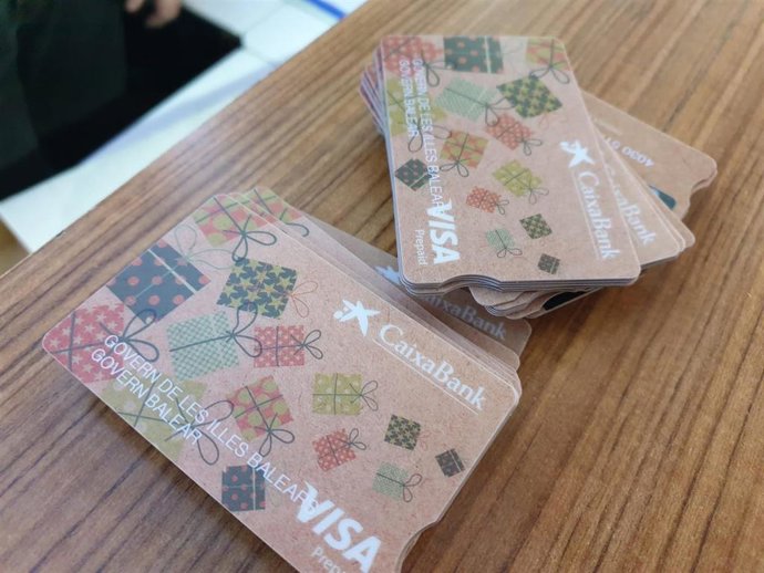 Tarjetas prepago de ayudas de comedor.