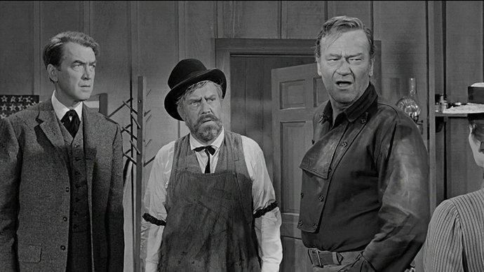 Escena de la película 'El hombre que mató a Liberty Valance'