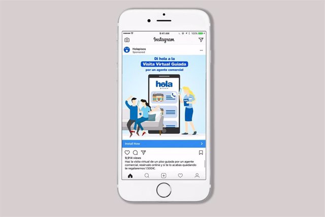 El portal inmobiliario Holapisos (Anticipa Real Estate) lanza visitas virtuales guiadas por agentes comerciales para móvil, ordenador y tableta
