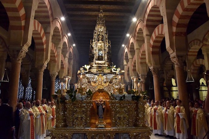 Procesión del Corpus Christi en el interior de la Mezquita-Catedra de Córdoba, en una imagen de archivo.