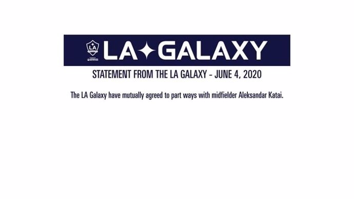 Fútbol.- Los Angeles Galaxy prescinde de Aleksandar Katai por los comentarios ra