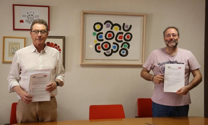 CCOO y la FRAVM firman un acuerdo por el que el sindicato apoyará económicamente iniciativas de las asociaciones vecinales frente a las consecuencias del Covid