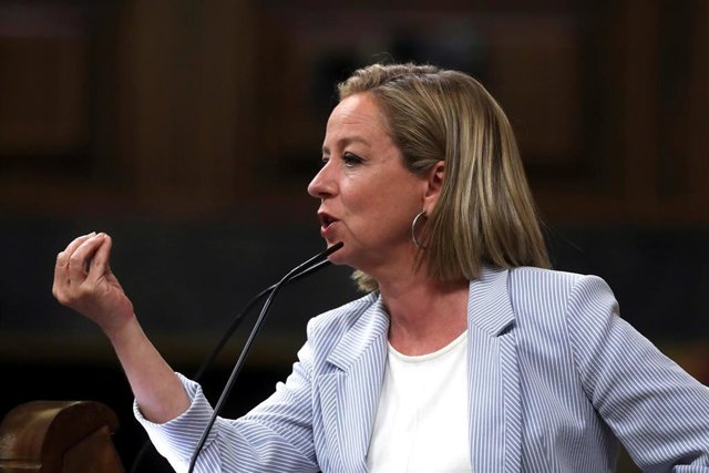 La diputada de Coalición Canaria Ana Oramas interviniendo en el Congreso