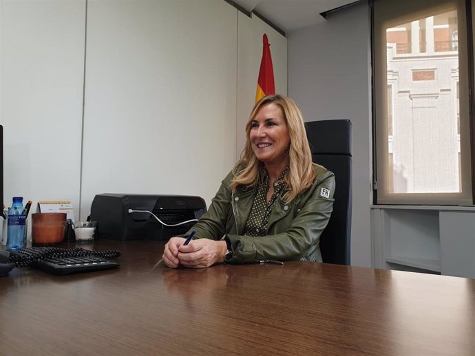 La vicesecretaria de Organización del PP y presidenta del PP de Navarra, Ana Beltrán, en una entrevista concedida a Europa Press. En Madrid, 6 de junio de 2020.
